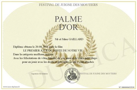 palme d'or meaning in english.